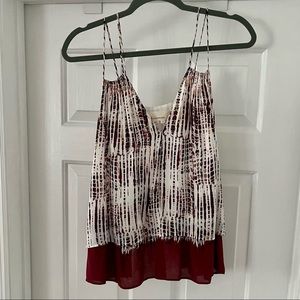 Anthropologie Olivia Layered Tie Dye Tank